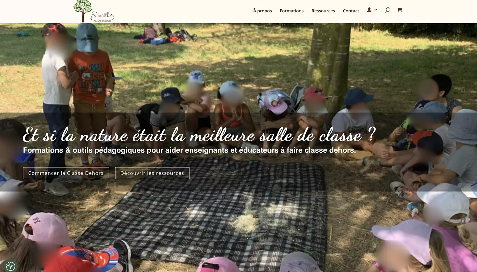 Aperçu du site S’éveiller Naturellement